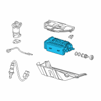 OEM 2011 Honda Odyssey Canister Set Diagram - 17011-TK8-A01