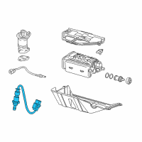 OEM Acura RDX Sensor, Rear Laf Diagram - 36541-RV0-A11