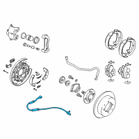 OEM 2008 Kia Optima Sensor Assembly-Abs Rear Wheel Diagram - 599102G100