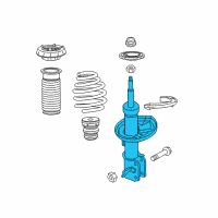 OEM 2017 Chevrolet Spark Front Suspension Strut Assembly Diagram - 42478301