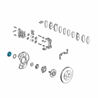 OEM 1993 Acura NSX Cap, Front Hub Diagram - 44304-SL0-000