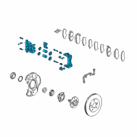 OEM 2002 Acura NSX Caliper Sub-Assembly, Right Front Diagram - 45018-SL0-Z00