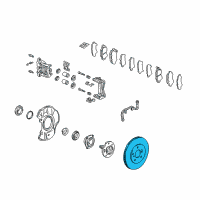 OEM 1995 Acura NSX Disk, Front Brake Diagram - 45251-SL0-030