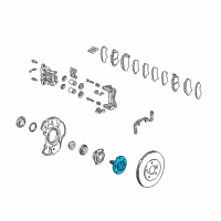 OEM 2003 Acura NSX Hub, Front Axle Diagram - 44600-SL0-020