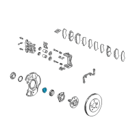 OEM 1994 Acura NSX Nut, Spindle (26MM) Diagram - 90366-SP0-003