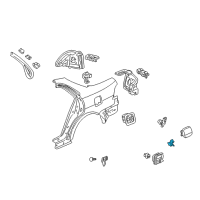 OEM 2005 Acura RL Spring, Fuel Lid Open Diagram - 74494-S84-A10