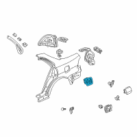 OEM 1998 Honda Accord Adapter, Fuel Cap Diagram - 63915-S84-A00ZZ