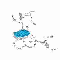 OEM Lexus Fuel Tank Assembly Diagram - 77001-60720