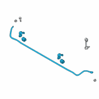 OEM Kia Stinger Bar Assembly-Rear Stabilizer Diagram - 55510J5000