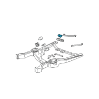 OEM 1990 Chevrolet Astro Mount Asm-Trans Diagram - 22112045