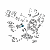 OEM 2005 BMW 760Li Switch, High Right Diagram - 61-31-6-918-411