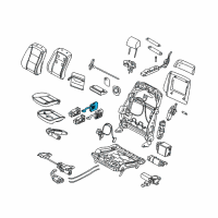 OEM BMW 750i Seat Heating/Air Conditioner. Switch, Left Diagram - 61-31-6-918-394