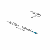 OEM 2012 Honda Fit Joint, Inboard Diagram - 44310-SMA-300