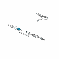 OEM 2013 Honda Fit Boot Set, Outboard Diagram - 44018-TK6-A52