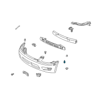 OEM Toyota Matrix Plate Bolt Diagram - 90080-15077