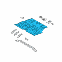 OEM 2007 Toyota 4Runner Center Floor Pan Diagram - 58211-60070