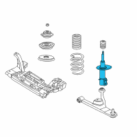 OEM 2008 Chrysler PT Cruiser DAMPER-STRUT Diagram - 5272874AB