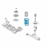 OEM Chrysler PT Cruiser Front Suspension Coil Spring Diagram - 4656529AD