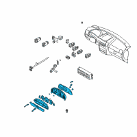 OEM 2004 Kia Sorento Cluster Assembly-Instrument Diagram - 940013E070