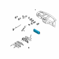 OEM 2003 Kia Sorento Control Assembly-Heater Diagram - 972503E650