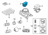 OEM 2021 Ford Mustang Mach-E SWITCH ASY Diagram - LJ8Z-13D730-A