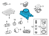 OEM 2022 Ford Mustang Mach-E SELECTOR ASSY - TRANSMISSION Diagram - LJ9Z-7P155-A