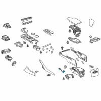 OEM Lexus Socket Assembly, Power Outlet Diagram - 85530-24010
