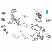 OEM Lexus RX450h Knob Sub-Assembly, Shift Diagram - 33504-0E170-C0