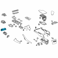 OEM 2017 Lexus IS200t Switch, Refreshing Seat Diagram - 84752-24040