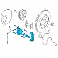 OEM Nissan Leaf Caliper Assy-Front LH, W/O Pad & Shim Diagram - 41011-5TA0A