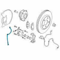 OEM 2018 Nissan Leaf Hose Assy-Brake, Front Diagram - 46211-5SA1A