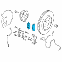 OEM Nissan Leaf Disc Brake Pad Kit Diagram - D1060-5TA0A