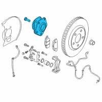 OEM 2018 Nissan Leaf Hub Assembly Road Wheel Diagram - 40202-5SA1A