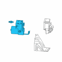 OEM 2006 Cadillac STS ABS Pump Assembly Diagram - 89060233