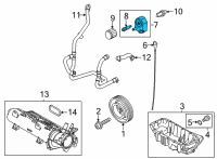 OEM 2020 Ford Escape Oil Cooler Diagram - HX7Z-6B856-A