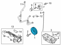 OEM 2020 Ford Escape Pulley Diagram - HX7Z-6B321-A