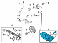 OEM 2020 Ford Escape Oil Pan Diagram - JX6Z-6675-C