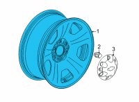 OEM 2021 Chevrolet Tahoe Spare Wheel Diagram - 23376235