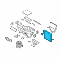 OEM Lincoln Evaporator Diagram - GS7Z-19850-AA