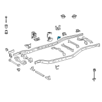 OEM 2007 Toyota Tundra Mount Bracket Diagram - 51073-0C010