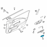 OEM 2012 Honda CR-Z Switch Assembly, Power Window Master Diagram - 35750-SZT-G21