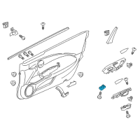 OEM Honda Insight Sub-Switch Assembly, Power Window Diagram - 35760-SWA-J01