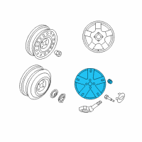 OEM Chevrolet Aveo5 Wheel Cover Diagram - 96653139