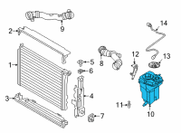 OEM 2022 BMW M4 EXPANSION TANK Diagram - 17-13-8-093-924