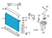 OEM 2021 BMW M4 RADIATOR Diagram - 17-11-8-747-893