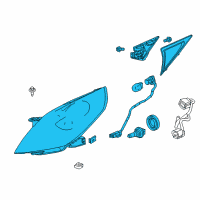 OEM 2016 Chevrolet Spark EV Composite Headlamp Diagram - 95281469