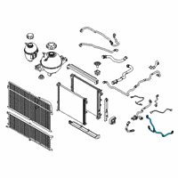 OEM BMW X4 Engine Coolant Hose Diagram - 17-12-7-535-536