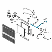 OEM 2018 BMW X3 Cooling System Coolant Hoses Diagram - 17-12-7-535-534