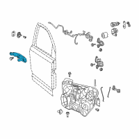 OEM 2009 Dodge Grand Caravan Handle-Exterior Door Diagram - 4589185AD