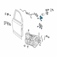 OEM 2007 Jeep Compass Door Hinge Diagram - 5074257AB